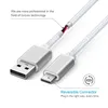 Mobiltelefonkablaraluminium Nylon USB 3.1 Typ C laddare Kabel för Chuwi VI8 Plus Hi8 Pro Hibook Data Sync Laddningskablar