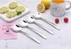 Forchette in acciaio inossidabile Food Grade Spork Lucido polacco Noodle Cucchiaio Coltello occidentale Forchetta Cucchiaino RH02378