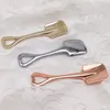 Smoking Colorful Metal Mini Straw Dabber Wax Oil Rigs Wig Wag Spoon Scoop Shovel Snuff Snorter Sniffer Dry Herb Tobacco Cigarette Bong Hookah Spade Holder DHL Free