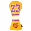 Sports Number 23 Design PU Leather Golf Club Head Cover 460cc أغطية السائق