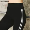 BIVIGAOS Korean Thin Modal Workout Leggings Pants High Stretch Parallel Bars Printed Black Sport Leggings Women Sexy Leggings 211014