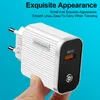 5V 3A QC3.0 Fast Snabbladdare EU US AC Home Travel Wall Laddare Pluggar för iPhone Samsung HTC Android Phone grossistpris