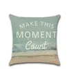 Cushion/Decorative Pillow Beach Theme Series Linen Cushion Cover Decorative Sea Landscape Pillowcase 45*45cm Throw Case