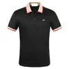 2021 Summer Mens Polo Shirts With Letters Fashion Designer Polos for Men High Street Tee T-Shirt Classic Short Sleeve Tops Clothing Multi Option