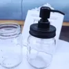 Couvercles de distributeur de savon liquide Mason Jar Bouteilles en acier inoxydable d'étanchéité pour bouche régulière Couvercles de mise en conserve Caps sans bouteille en verre