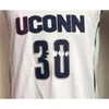 Nikivip Men UConn Huskies #30 Breanna Stewart College Basketball Jersey Size S-4XL eller Custom Alla namnnummertröjor