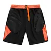 Fashion Shorts Men straight pierced men's beach shorts fashion casual 5-point Sports Short 210806