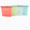 500ml Silicone Food Preservation Bag Vacuum Sealer Bags Reusable Refrigerator Food Storage Container 4 Colors T500728