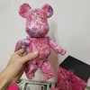 Bearbrick Urso violento Building Block Bear Cherry Blossom Mika Ninagawa rosa tendência boneca artesanal ornamentos 400