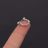 Outros 1 Pc Aço Inoxidável U Tipo Brinco Barbell Com Cz Hoop Cartilagem Helix Daith Loba Loba Piercing Jóias