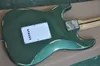 Factory Custom Green Vintage Body Electric Gitara Z SSS Pickups, White PickleGuard, Maple Fretboard, zapewniaj dostosowane usługi