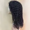 Монгольские кудривые парики remy человеческие волосы 4*4 кружевные парики предварительно вырван с детскими волосами натуральный цвет