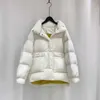 スタンドカラーレディースダウンジャケットショートファッション冬パンコート女性ホワイトアヒルダウンカジュアル野生の婦人服211012