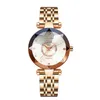 Tempérament brillant Quartz déesse femmes montres charmante dames montre intelligente reine étoilé diamant femme montres 308S