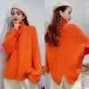 Net Red Sweater Women's Korean Version Autumn Winter Casual Solid Color Turtleneck Warm Thick 210427