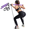 Yoga Resistance Bands Pilates Stick Bodybuilding Crossfit Gym Rubber Tube Elastic Bands Fitness Equipment Training Exercise H1026