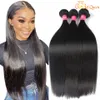 Indien Vierge Cheveux Raides En Gros Indien Brésilien Cheveux Raides Weave Bundles non transformés Indien Droite Vierge Extensions de Cheveux Humains