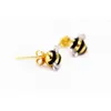Cute Bee Stud Kolczyk Kobiety Insect Bees Kolczyki Na Prezent Party Moda Biżuteria Akcesoria
