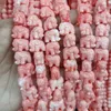 100pcs Little Elephant Różowe koraliki koralowe 14 mm luźne dystansa koralika DIY Bransoletka chram biżuteria