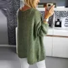 Sweater Women Cardigan Knitted Coat Casual Long Sleeve Solid Cardigan Tops Sweater Cover Up Knitted Coat sweater dress #45 SH190912