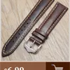 20mm 22mm Genuine Leather Watchbands Wiht Butterfly Deployment Clasp Watch Band Strap Bracelet Replacement Accessories