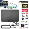 Ty45 Indoor Digital TV Hotennas Carbon Fiber 4K 1080p HD ATSC Digitasl Attenna with Switch Applifier Booster Aerial 50-80 Miles