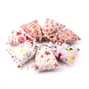 50Pcs/lot Christmas Bronzing Cotton Bags 10x14/13x18cm Drawstrings Jewelry Gift Display Packing Bags Xmas Party Favor Candy Bags 211108