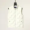 21ss Designer Men Men Winter Down Jacket Freestyle Vest Сплошная водонепроницаемая стега