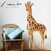 Décoration murale moderne Décoration murale Girafe Stickers muraux aquarelle Wall Art Poster Stickers animaux Salon Papier peint Vinilo Pared DIY 210705