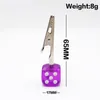 Portable Dice Bracket Roach Clip Smoking Accessories Support Stand Dry Herb Tobacco Preroll Cigarette Holder with Clamp Tongs card8534809