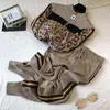 Tracksuit Women Leopard Knit Zip Cardigan Tops+Pants Suit 2PCS Sets Long Sleeve Jacket Coat Woman Casual Sweater Trousers Suits 211105