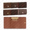 Unisex moda swobodna projektant luksusu 6 Kluczowy uchwyt na portfela Moneta Kluczowa torba Top Mirror Jakość M62630 N62662 M64421 M60701 M82603 Uchwyty kart biznesowych