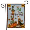 Halloween Thanksgiving Decorations Garden Flag Pumpa Flaggor Hängande Utomhus Garden-Banner Hem Party Decoration Sn5864