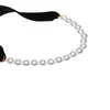 Punk lang brede zwart fluwelen lint choker strikje gesimuleerde parel kralen charme kraag ketting gotische sieraden geschenken goth j0312