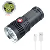 45w krachtige tactische zaklamp USB oplaadbare aluminium zaklamp super helder Outdoor wandelen Camping lamp lantaarn