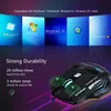 Gaming Computer Ergonomiska Wired Game Möss 5500 dpi Silent Gamer Mouse Optisk Backlight PC Mause 7 Knapp Laptop