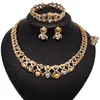 Yulaili est afrikanska smycken elegant rundform halsband för kvinnor bröllopsfest tillbehör kvävare