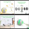 Dostarczanie zwierząt domowych dostawa ogrodu 2021 Electric Magic Ball Toy Matic Rolling Odbijanie Inteligentne światło LED Interaktywne drażnienie kota