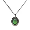 Palace temperature sensitive color changing Pendant Necklace stainless steel O-chain