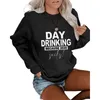 Sweats à capuche pour femmes Sweatshirts Merry Drunk Woman Automne Hiver Femme Pull à manches longues Noël