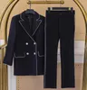 Elegante Office Lady Business Suits For Women 2 Two -Piece Sets Blazer Jacket rechte broek plus maat 2xl dames