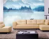 Wallpapers Customize Size Chinese Artistic Conception Abstract Ink Landscape Living Room Background Self Adhesive Wallpaper Waterproof