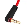 1.2M L Sharp 90 градусов Универсальный 3,5 мм до 3,5 мм M / M Автомобильный аудио Aux кабельный шнур расширенный аудио вспомогательный кабель для динамика iPhone бесплатно