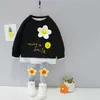 HYLKIDHUOSE Frühling Herbst Baby Mädchen Kleidung Sets Spitze Blume Prinzessin T-shirt Hosen Kleinkind Kleinkind Kind Kinder Urlaub Kleidung 25803064