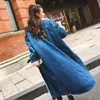 Kvinnans jackor Löst lammpäls denimjacka vinterkvinna rockar 2022 streetwear casaco feminino tjock jean överdimensionerad bombplan