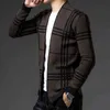Automne Hiver Designer Marque De Luxe Mode Cardigans En Tricot Chandail Style Coréen Hommes Casual À La Mode Manteaux Veste Hommes Vêtements 211221