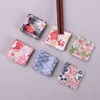 Ceramiczny Chopstick Rest Cherry Blossom Chopsticks Chopsticks Uchwyt Naczynia Stołowe i Naczynia kuchenne Uchwyt Rzemiosła