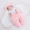 Soft born Baby Wrap Blankets Baby Sleeping Bag Envelope For born Sleepsack 100% Cotton Thicken Cocoon for Baby 0-9 Months 211025