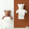 Wall Mounted Tissue Box Holder Decor Animal Head Status Tissue Paper Roll Toilet Tissue Holder for Wall Decor 210326