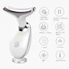 EMS RF LED Light Neck Tightening Anti Wrinkle Care Facial Lift Massage Beauty Tool Photon Therapy Heating Face Make Up Device